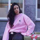 Teddy premium sweatshirt pink flush