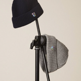 Black and gray beanie hats with Teddy Copenhagen logo from fashion brand Tonsure