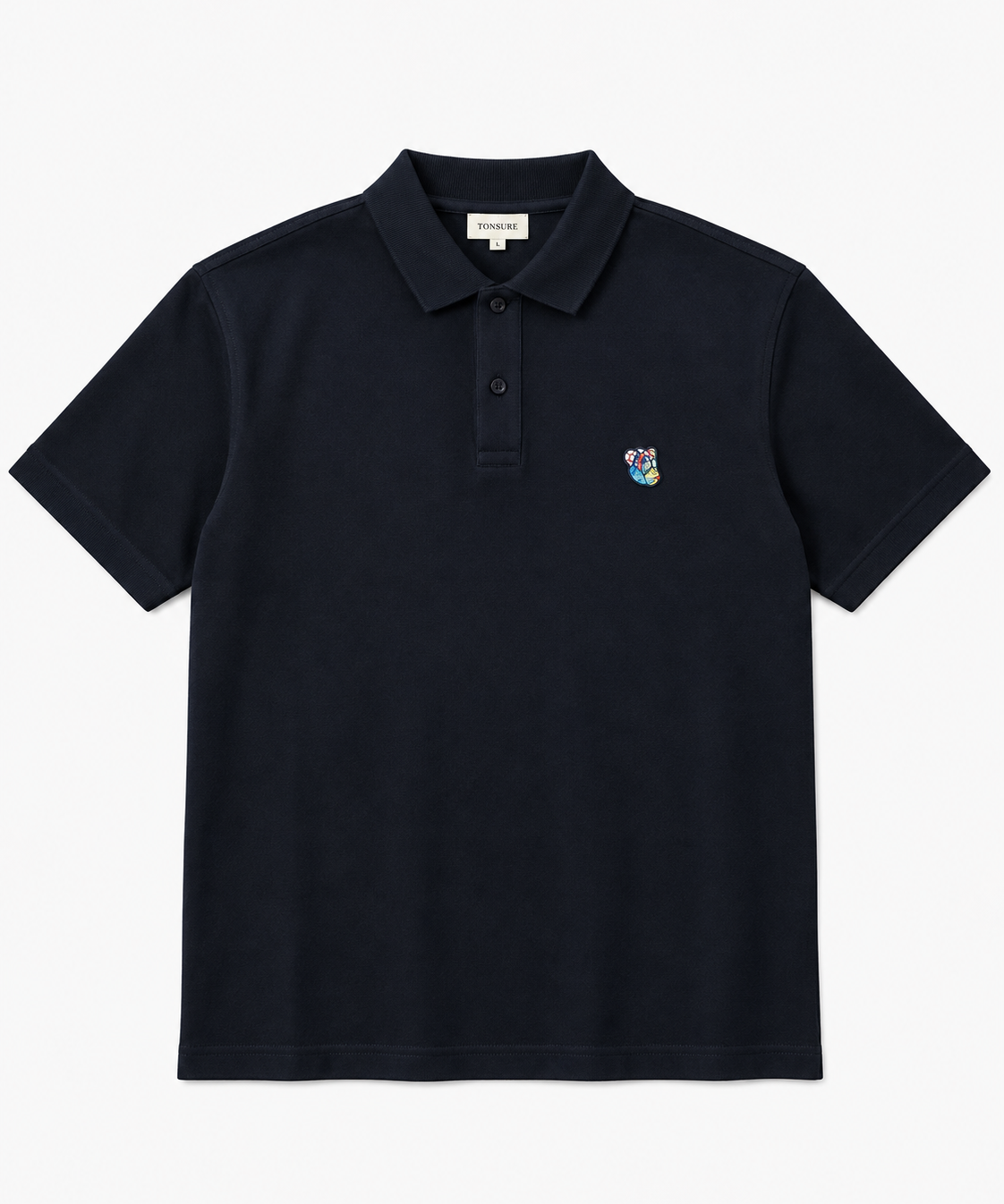 Milton polo navy - Tonsure. Mørkeblå polo til mænd fra Tonsure. Herremode 