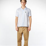 Bang bowlerskjorte blå/hvid stribet