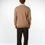 Theo lambswool cardigan café latte