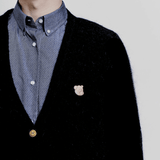 Theo knit cardigan black - Tonsure